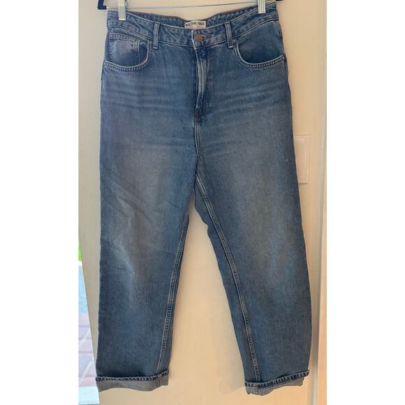 Free People We The Free Pacifica high rise slim straight leg jeans, size 31 - Picture 2 of 7